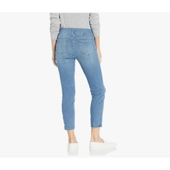 NWT NYDJ Alina Pull On Ankle Skinny Jeans With Side Slit Women's Size 16 - Picture 2 of 15